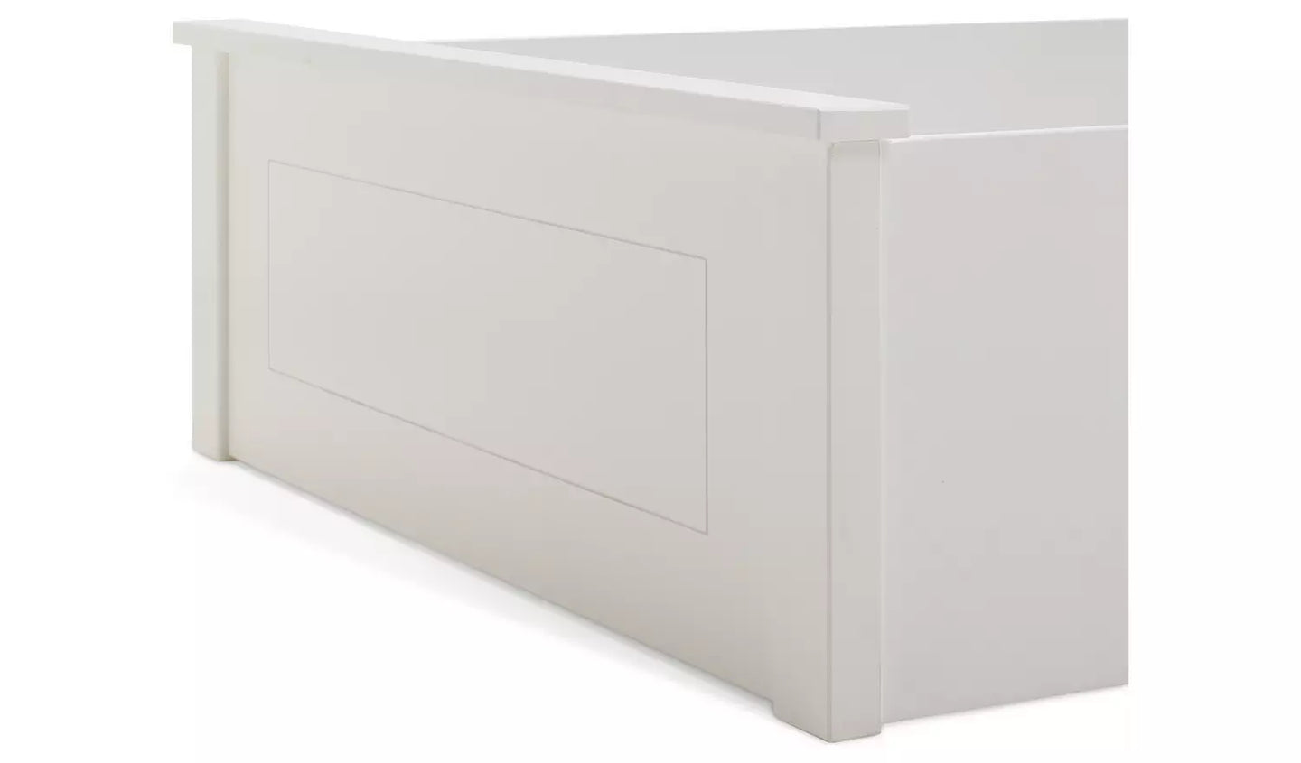 Assembled Habitat Aspley Single Wooden Ottoman Bed Frame - White